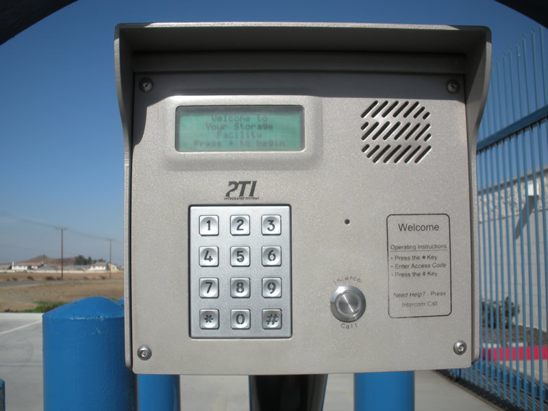 Self storage security features, door alarms and monitoring